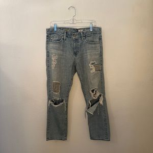 AG Adriano Goldschmied Drew Straight Leg Boyfriend Ankle Jeans Size 28